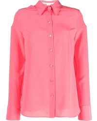 Stella McCartney - Long-Sleeve Silk Shirt - Lyst