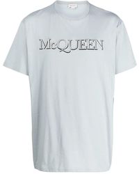 McQueen - Logo Cotton T-Shirt - Lyst