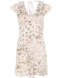 ROTATE BIRGER CHRISTENSEN - Leopard-print Mini Dress - Lyst