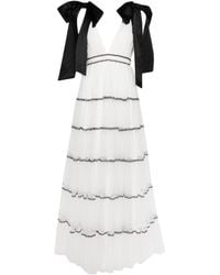 Alice + Olivia - Jessalyn Bow-detail Maxi Dress - Lyst