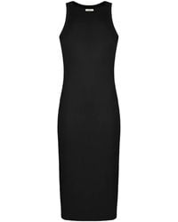 PANGAIA - Ribbed Racer-Back Dress - Lyst