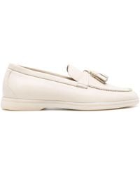 SCAROSSO - Leandra Leather Loafers - Lyst