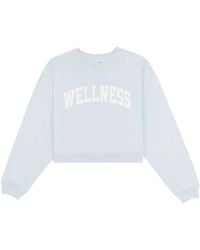 Sporty & Rich - Wellness Ivy Cropped Sweatshirt - Lyst
