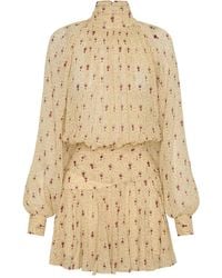 Nicholas - Cecile Pleated Mini Dress - Lyst