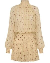 Nicholas - Cecile Pleated Mini Dress - Lyst