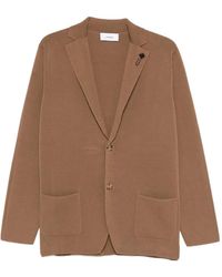 Lardini - Paljm100 Blazer Met Zakken En Knopen - Lyst