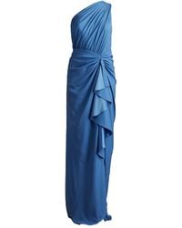 Tadashi Shoji - One-Shoulder Shirred Ruffle Gown - Lyst