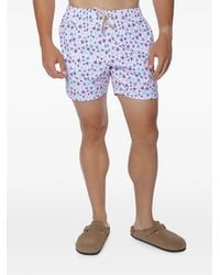 MC2 Saint Barth - Lighting Micro Stretch Starfish-Print Drawstring Swim Shorts - Lyst
