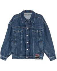 Alexander Wang - Jeansjacke Mit Logo-Patch - Lyst