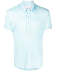 Orlebar Brown - Button-Placket Detail Polo Shirt - Lyst
