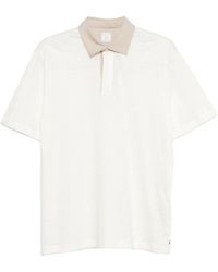 Eleventy - Contrast-Collar Polo Shirt - Lyst