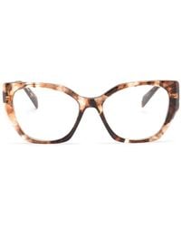 Prada - Prada Symbole Cat-Eye Frame Glasses - Lyst