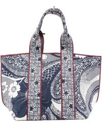 ALÉMAIS - Floral-Pattern Panelled Tote Bag - Lyst