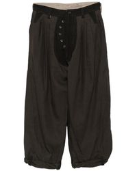Ziggy Chen - Herringbone-Pattern Panelled Trousers - Lyst