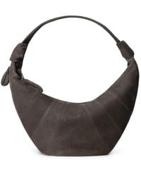 Lemaire - Fortune Croissant Tasche Aus Alpaka-Nubukleder - Lyst