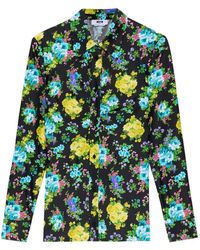 MSGM - Floral Collared Shirt - Lyst