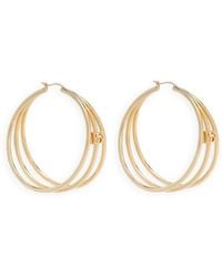 Dolce & Gabbana - Dg Logo-Charm Multi-Hoop Earrings - Lyst