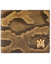 Amiri - Python-Embossed Bifold Wallet - Lyst