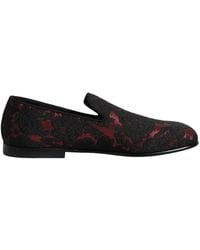 Dolce & Gabbana - Jacquard Lace-Up Loafers - Lyst
