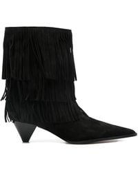 Michael Kors - Jayla Stiefeletten mit Fransen 50mm - Lyst