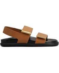 Tod's - Leather Slingback Sandals - Lyst