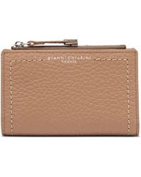 Gianni Chiarini - Grained Zip Leather Wallet - Lyst