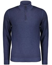 Moorer - Quarter-Zip Virgin-Wool Sweater - Lyst