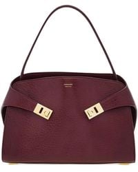 Ferragamo - Medium Hug Leather Shoulder Bag - Lyst