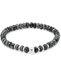 Tateossian - Nepal Nugget Beaded Logo-Pendant Bracelet - Lyst