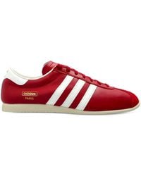 adidas - Paris Stripes Lace-Up Sneakers - Lyst