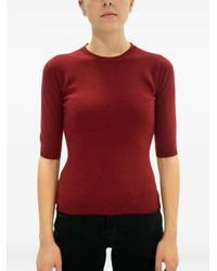 LA ROSE - Three-Quarter-Sleeve Cashmere Sweater - Lyst