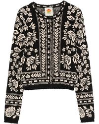 FARM Rio - Vest Met Bloemenprint En Knopen - Lyst