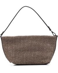 Brunello Cucinelli - Raffia-Effect Shoulder Bag - Lyst