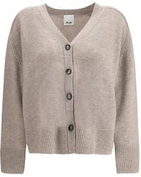 Allude - V-Neck Button-Fastening Cardigan - Lyst