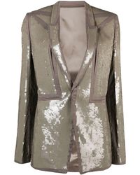 Rick Owens - Sequin Single-breasted Blazer - Lyst