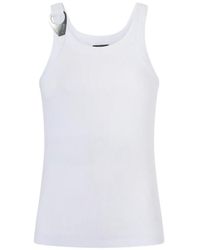 Pinko - Geribbelde Mouwloze Top - Lyst