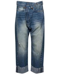 R13 - Jean À Bords Francs Crossover - Lyst