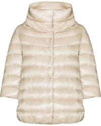 Herno - Gefütterte Jacke Mit Logo-Schild - Lyst