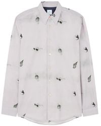 Paul Smith - Graphic-Print Long-Sleeve Shirt - Lyst