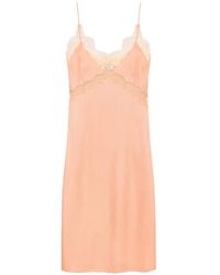 Anine Bing - Carissa Lace-Trim Midi Dress - Lyst