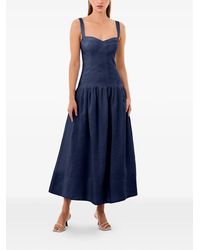 nicholas drop waist dress SAME Drop Waist Lace Gown | Chocolate Brown