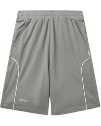 Izzue - Stripe-detail Cotton Shorts - Lyst