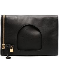 Tom Ford - Grained-leather Tote Bag - Lyst