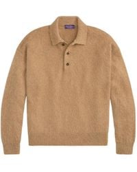 Ralph Lauren - Long-Sleeve Brushed Polo Jumper - Lyst