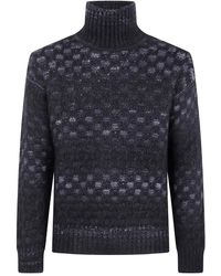 Nuur - Patterned-Jacquard Roll-Neck Jumper - Lyst