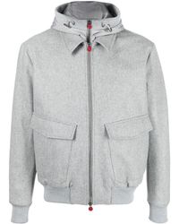 Kiton - Cashmere Zip-up Hooded Jacket - Lyst