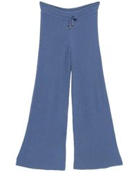 Bompard - Drawstring-Fastening Ribbed Trousers - Lyst