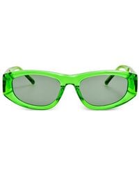 The Attico - X Linda Farrow Maya Geometric-Frame Sunglasses - Lyst