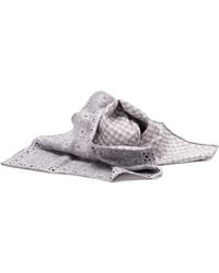 Brunello Cucinelli - Gemusterter Seidenschal - Lyst
