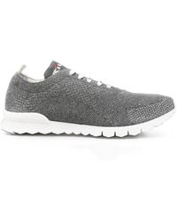 Kiton - Knit Lace-Up Sneakers - Lyst